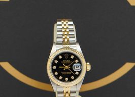 Rolex Lady-Datejust 69173 (1986) - Black dial 26 mm Gold/Steel case