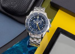 Omega Seamaster Diver 300 M 212.30.44.52.03.001 (Onbekend (willekeurig serienummer)) - Blauw wijzerplaat 44mm Staal