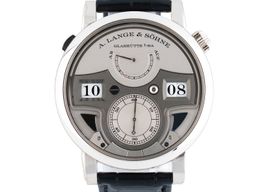 A. Lange & Söhne Zeitwerk 147.025 (Unknown (random serial)) - Silver dial 44 mm Platinum case