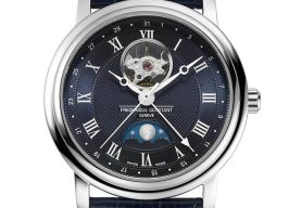 Frederique Constant Classics Moonphase FC-335MCNW4P26 (2024) - Blauw wijzerplaat 40mm Staal