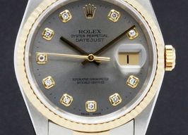Rolex Datejust 36 16233 (1993) - Grijs wijzerplaat 36mm Goud/Staal