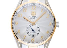 TAG Heuer Carrera Calibre 6 WAS2150.BD0733 (2013) - Silver dial 39 mm Gold/Steel case