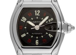 Cartier Roadster 2510 (2002) - Black dial 37 mm Steel case