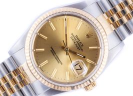 Rolex Datejust 36 16233 (1988) - Champagne dial 36 mm Gold/Steel case