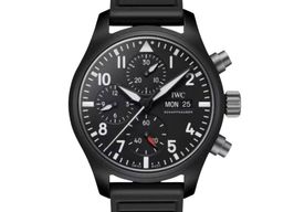 IWC Pilot Chronograph Top Gun IW389401 (2025) - Black dial 42 mm Ceramic case