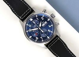 IWC Pilot Chronograph IW377714 (2019) - Blauw wijzerplaat 43mm Staal