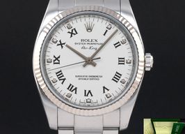 Rolex Air-King 114234 (2009) - White dial 34 mm Steel case