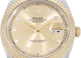 Rolex Datejust 41 126333 (2022) - Champagne wijzerplaat 41mm Goud/Staal