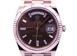 Rolex Day-Date 40 228235 (2024) - Brown dial 40 mm Rose Gold case