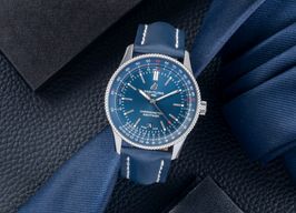Breitling Navitimer A17326161C1P3 (Onbekend (willekeurig serienummer)) - Blauw wijzerplaat 41mm Staal