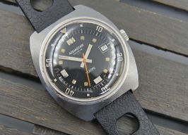 Aquastar Seatime 70's vintage watch mens diver Aquastar Seatime ref. 1000 automatic cal. as 1903 (Onbekend (willekeurig serienummer)) - Zwart wijzerplaat Onbekend Staal