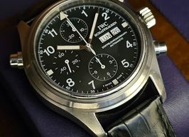IWC Pilot Double Chronograph 3713 (Unknown (random serial)) - Unknown dial 42 mm Steel case