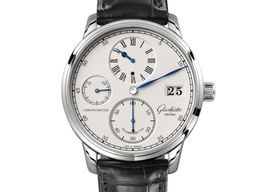 Glashütte Original Senator Chronometer Regulator 1-58-04-04-04-01 (2024) - Zilver wijzerplaat 42mm Witgoud