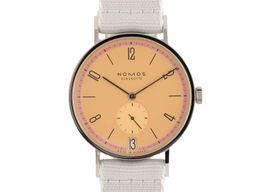 NOMOS Tangente 179.S21 (2024) - Roze wijzerplaat 38mm Staal