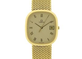 Omega Vintage 7285 (Unknown (random serial)) - Champagne dial 33 mm Yellow Gold case