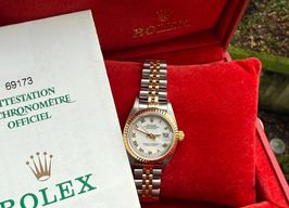 Rolex Lady-Datejust 69173 (1996) - Wit wijzerplaat 26mm Goud/Staal