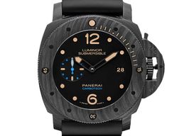 Panerai Luminor Submersible 1950 3 Days Automatic PAM00616 (2017) - Zwart wijzerplaat 47mm Carbon