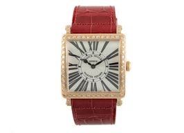 Franck Muller Master Square 6002 M QZ R D 1R (2018) - Silver dial Unknown Red Gold case