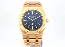 Audemars Piguet Royal Oak Jumbo 15202OR.OO.1240OR.01 (2017) - Blauw wijzerplaat 39mm Roségoud