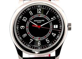 Patek Philippe Calatrava 6007G-010 (2025) - Zwart wijzerplaat 40mm Witgoud