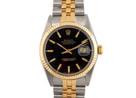 Rolex Datejust 36 16013 (1986) - Black dial 36 mm Gold/Steel case