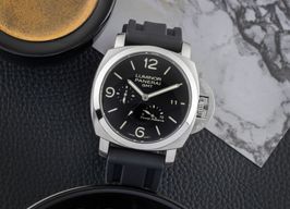 Panerai Luminor 1950 3 Days GMT Power Reserve Automatic PAM00321 (Unknown (random serial)) - Black dial 44 mm Steel case