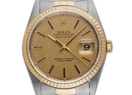 Rolex Datejust 36 16233 (1987) - Champagne wijzerplaat 36mm Goud/Staal