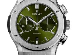 Hublot Classic Fusion Chronograph 521.NX.8970.RX (2026) - Groen wijzerplaat 45mm Titanium