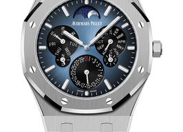 Audemars Piguet Royal Oak Perpetual Calendar 26586TI.OO.1240TI.01 (2025) - Blue dial 41 mm Titanium case