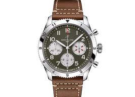 Breitling Classic AVI A233802A1L1X1 (2023) - Groen wijzerplaat 42mm Staal