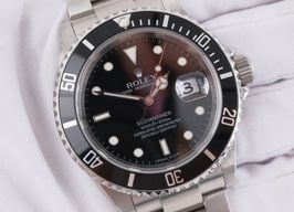 Rolex Submariner Date 16610 (2009) - Zwart wijzerplaat 40mm Staal