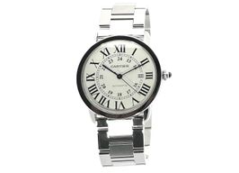 Cartier Ronde Solo de Cartier W6701011 (2023) - Zilver wijzerplaat 42mm Staal