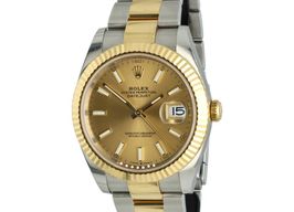 Rolex Datejust 41 126333 (2021) - Champagne dial 41 mm Gold/Steel case