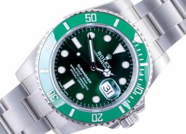 Rolex Submariner Date 116610LV (Onbekend (willekeurig serienummer)) - Groen wijzerplaat 40mm Staal