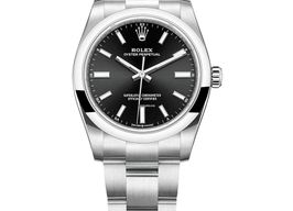 Rolex Oyster Perpetual 34 124200 (2023) - Zwart wijzerplaat 34mm Staal