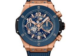 Hublot Big Bang Unico 421.OL.5180.RX (2025) - Blauw wijzerplaat 44mm Roségoud