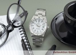 Rolex Oyster Perpetual Date 115210 (1998) - Wit wijzerplaat 34mm Staal