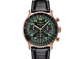 Breitling Navitimer RB12302A1L1P1 (2024) - Groen wijzerplaat 41mm Roodgoud