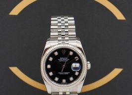 Rolex Datejust 36 116234 (2009) - Black dial 36 mm Steel case