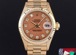 Rolex Lady-Datejust 79178 (1997) - Oranje wijzerplaat 26mm Geelgoud