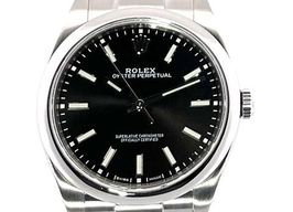 Rolex Oyster Perpetual 39 114300 (2019) - Black dial 39 mm Steel case