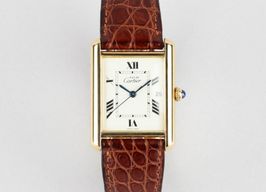 Cartier Tank 2413 (Unknown (random serial)) - White dial 25 mm Silver case