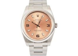 Rolex Oyster Perpetual 34 114200 (2010) - Roze wijzerplaat 34mm Staal