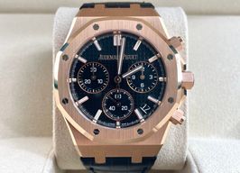 Audemars Piguet Royal Oak Chronograph 26240OR.OO.D002CR.01 (2022) - Zwart wijzerplaat 41mm Roségoud