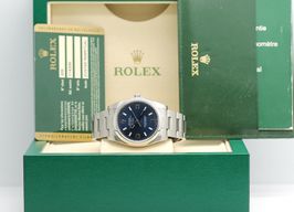 Rolex Oyster Perpetual 34 114200 (2013) - Blauw wijzerplaat 34mm Staal