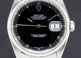 Rolex Datejust 36 16234 (2004) - Black dial 36 mm Steel case