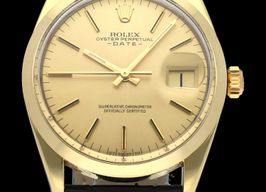 Rolex Oyster Perpetual Date 1550 (1973) - Champagne dial 34 mm Gold/Steel case