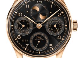 IWC Portuguese Perpetual Calendar IW503702 (2025) - Black dial 44 mm Rose Gold case