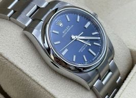 Rolex Oyster Perpetual 34 124200 (2022) - Blue dial 28 mm Steel case