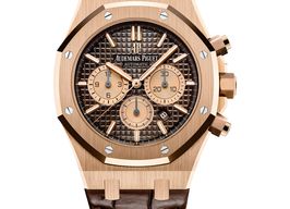 Audemars Piguet Royal Oak Chronograph 26331OR.OO.D821CR.01 (2025) - Brown dial 41 mm Rose Gold case